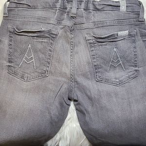 7 For All Mankind A Pocket Grey Bootcut Size 27